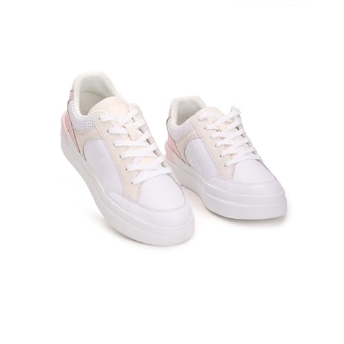 Women Embossed Court Sneakers