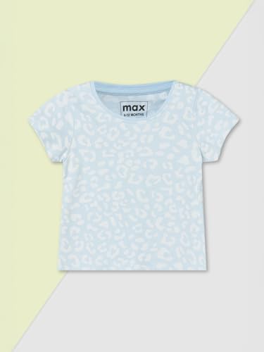 Max Girls Printed T-Shirt - Pack of 3 (Green_12-18 M)