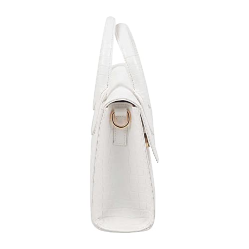 Mochi Women Satchel Bags | Ladies Handbag (66-8154-White)