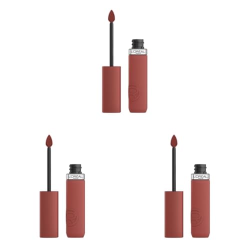 L'Oreal Paris Infallible Matte Resistance Liquid Lipstick, 150 Lazy Sunday (Pack of 3)