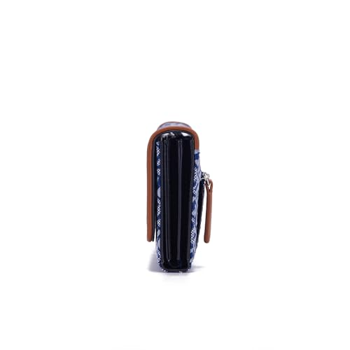 Nautica Women's Perfect Carry-All Money Manager RFID Blocking Wallet Organizer, Navy