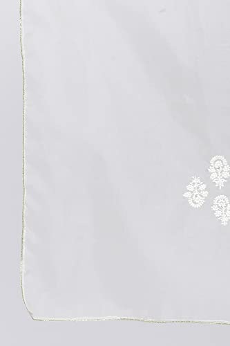 Folksong By W Ecru Solid Silk Organza Drape