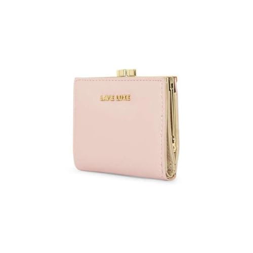 Lavie Zipper Frame PU Women's Casual Wear Wallet (Pink, Small)