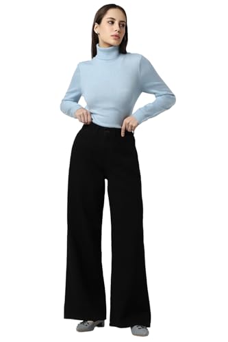 Van Heusen Women Black Dark Wash Regular Fit Jeans