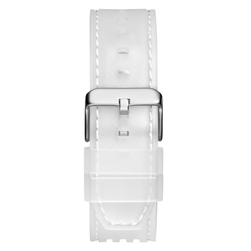 GUESS Phoenix Analog Watch Gw0499G8 Silicone Men Analog Watch, Green Dial, Silver Band