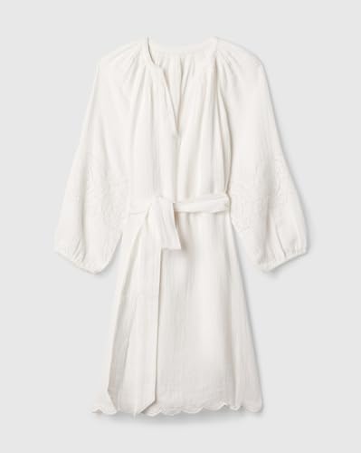 GAP Women's Cotton A-Line Above The Knee Casual Dress (442528436_offwhite_Off White