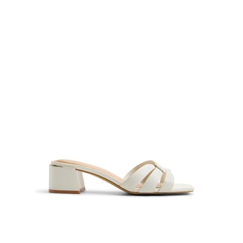 Aldo HANNE White Ladies Block Heel Sandals