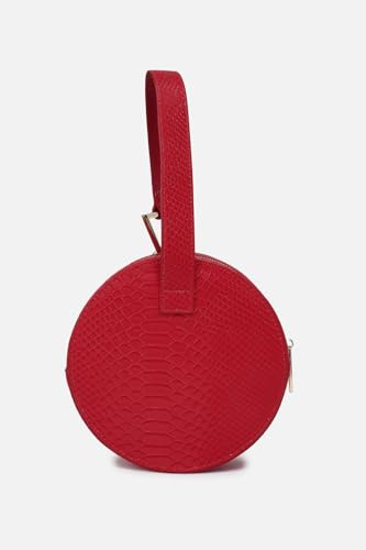 Allen Solly Womens textured red HANDBAG