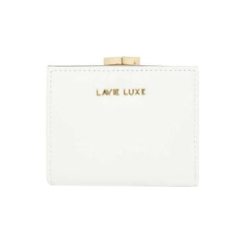 Lavie Zipper Frame PU Women's Casual Wear Wallet (White, Small)