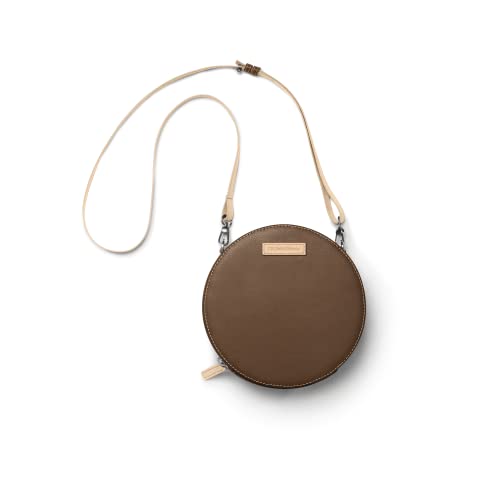 DailyObjects Printed Orbis Round Sling Crossbody Bag For Women| Stylish Walnut Brown Print Vegan Leather Purse With Slip Pocket Inside| Zip Closure & Adjustable Strap| Storage Space For Essentials