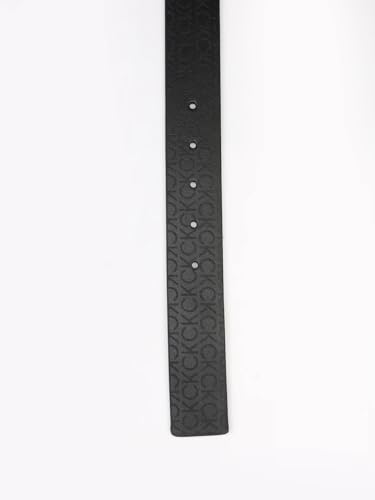 Calvin Klein Logo Patterend Black Classic Belt