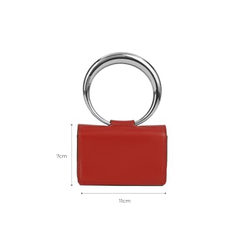Miraggio Vino Clutch With Detachable Crossbody Chain | Top Handle Clutch Bag For Women | Gift Items For Women
