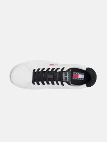 Solid White Leather Sneakers