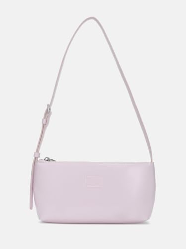 Solid Light-Pink Polyurethane Tote Bag