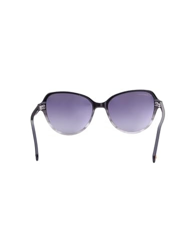 Fastrack Black Colored Acetate Frame CatEye Shaped Polarized Sunglasses for Women