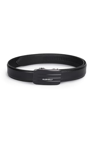 Men Black Solid Formal Belt