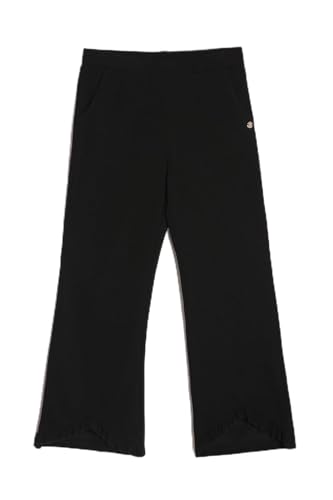 Allen Solly Girls Black Solid Contemporary Fit Trousers