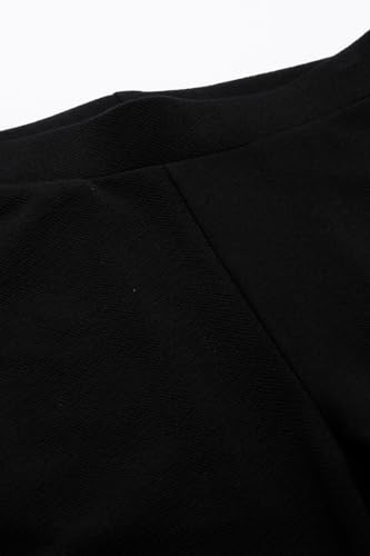 Allen Solly Girls Black Solid Contemporary Fit Trousers