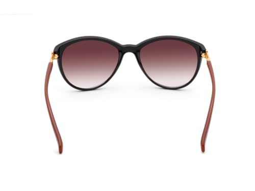 IRUS Women Oval sunglasses | 100% UV protection | Medium Size | Brown Gradient Polycarbonate lens