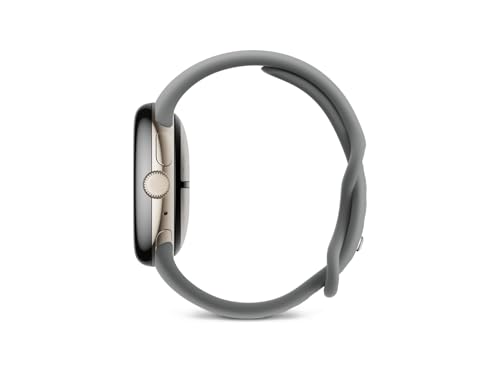 Google Pixel Watch 3 (41 mm) - Android smartwatch with Heart Rate Tracking, Advanced Running from Fitbit, Fitness Insights, 24-Hour Battery - Champagne Gold Aluminium case - Hazel Band - LTE