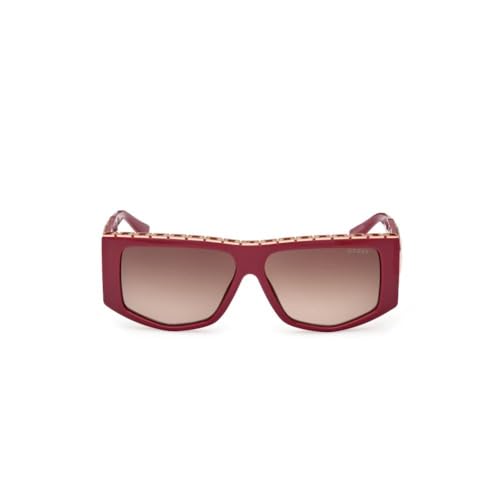 Guess 100% UV protecetd | Mirrored | Large | Full Rim | Pentagon | Frame: Purple | Lens: Brown