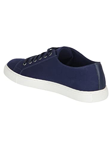 Carlton London Men's Sneakers, Navy Blue, 6