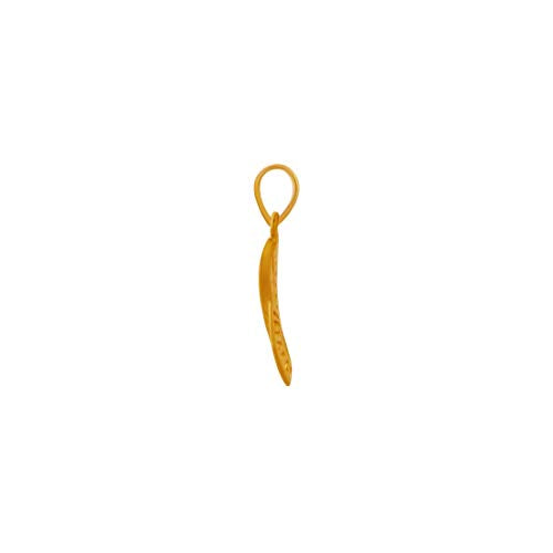 P.C. Chandra Jewellers 14k (585) Yellow Gold and American Diamond Pendant for Women