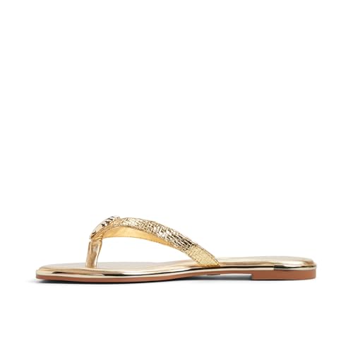 Aldo CONCHIGLIA-IN711 Women Gold Flat Sandals