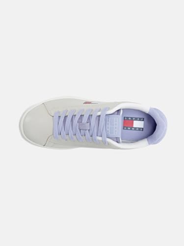 Solid Beige Leather Sneakers