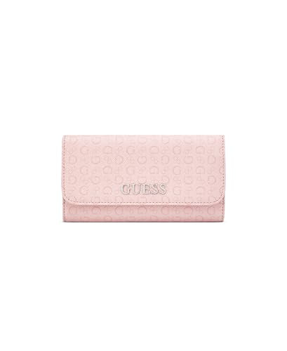 Guess Rose Petal Printed Snap Button Abbas Slim Tri-Fold Wallet
