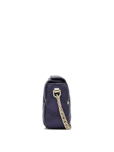 Da Milano Genuine Leather Purple Sling Bag (01441) (Small)