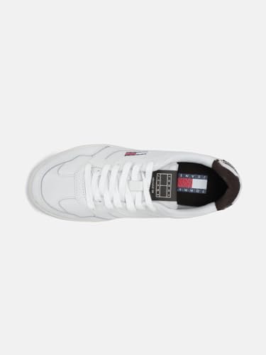 Solid White Leather Sneakers