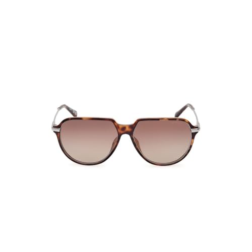 GUESS 100% UV protected | Gradient | Polarized | Full Rim | large | Men | Pilot | frame: Brown Metal | Lens: Brown