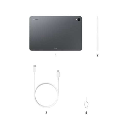 Samsung Galaxy Tab S11 with AI, Hexagonal S-Pen in-Box, 27.8 cm (11 Inch) Dynamic AMOLED 2X Display, 120Hz Refresh Rate, Pre Loaded Pro Apps, 12GB RAM, 256GB Storage, Wi-Fi + 5G Tablet, Gray