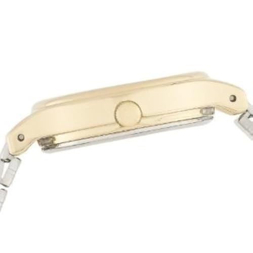 Timex Stainless Steel Women's T26301 Elevated Classics Two-Tone Expansion Band Analog Watch, Multicolor