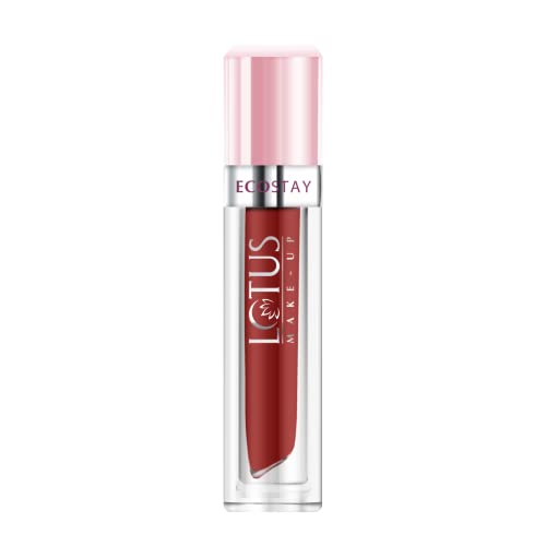 Lotus Makeup Ecostay Matte Lip Lacquer Winful Wine, Red, 4 g