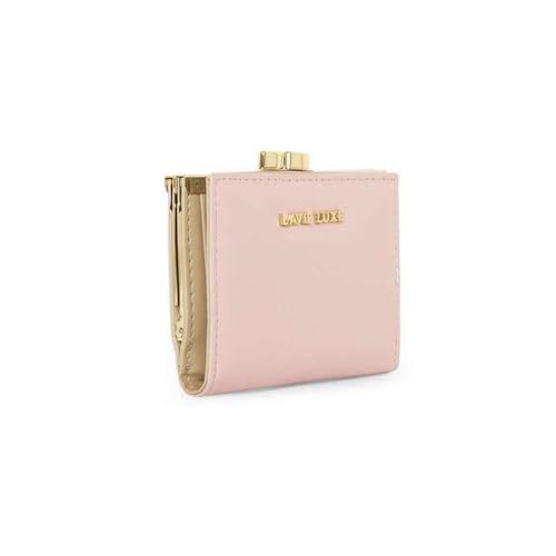 Lavie Zipper Frame PU Women's Casual Wear Wallet (Pink, Small)