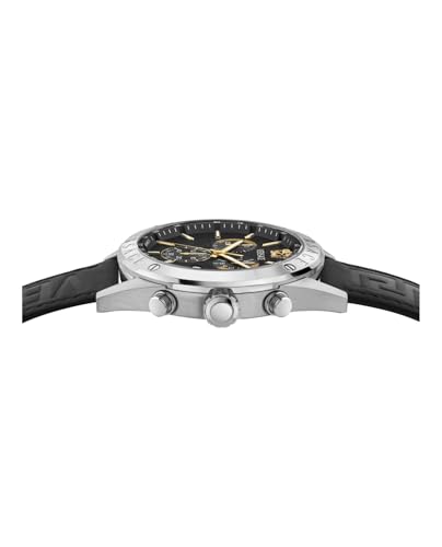 Versace Athletic 44 mm Black Dial Men Chrono Watch- VEKJA0225