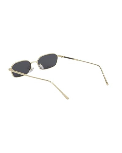 Carlton London Gold Toned with UV Protected Lens Rectangle Sunglass for unisex