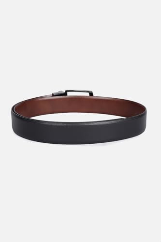 Men Black Textured Formal Belt