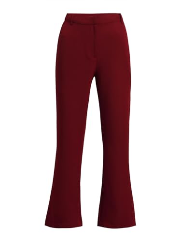 VERO MODA Womens Bootcut Pants Rust