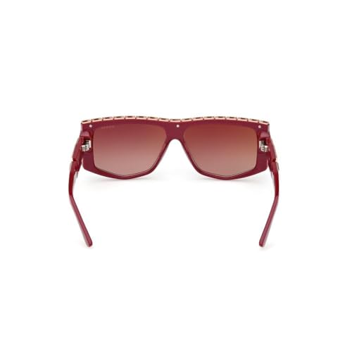 Guess 100% UV protecetd | Mirrored | Large | Full Rim | Pentagon | Frame: Purple | Lens: Brown