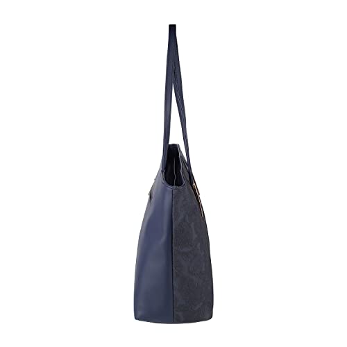 Mochi Womens Synthetic Blue Tote Bag (One Size)