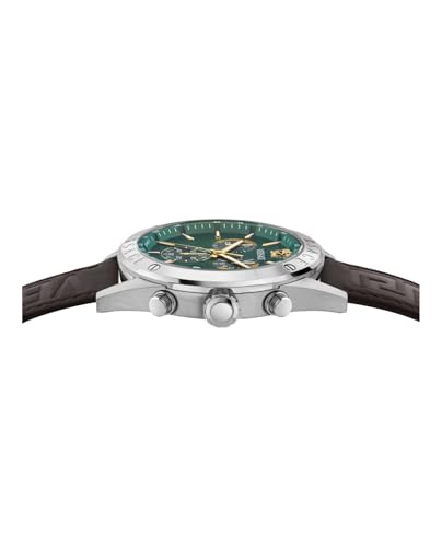 Versace Athletics VEKJA 44 mm Green Dial Men Chrono Watch- VEKJA0325