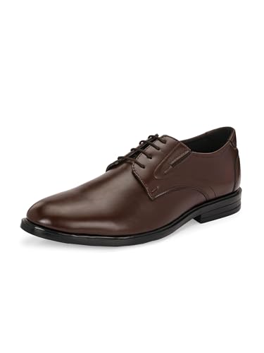 Eego Italy Plus Size Padded Formal Shoes - CEO-BROWN-15