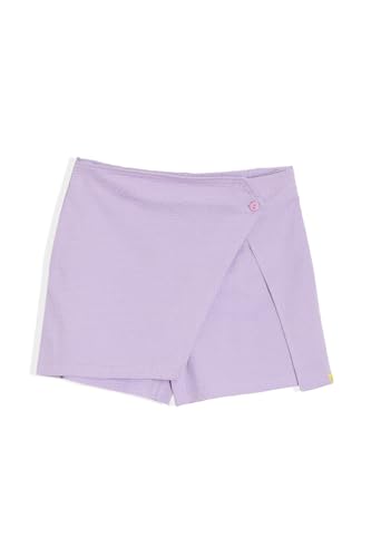 Allen Solly Girls Lilac Textured Contemporary Fit Shorts