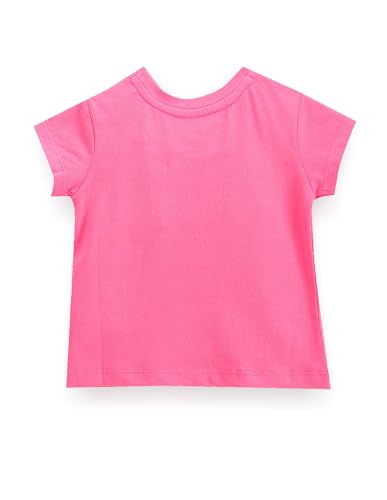 U.S. POLO ASSN. Girls Petal Logo Cotton T-Shirt Pink