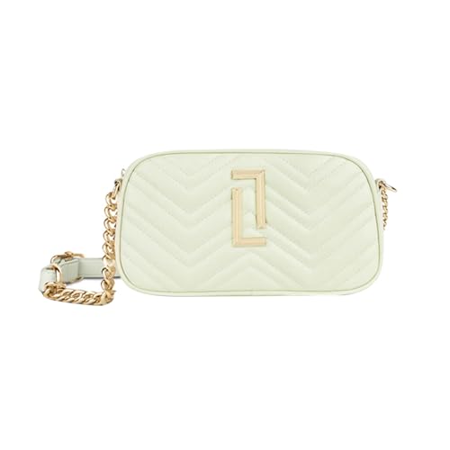 Lavie Aztec Box Synthetic Zipper Closure Women's Sling Bag (OFF WHITE, MEDIUM)