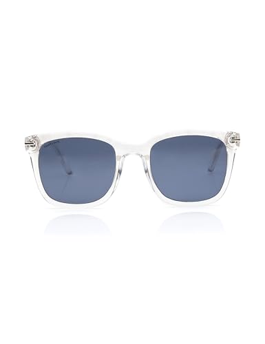 Fastrack Blue Square Plastic 100% UV Protected Sunglasses for Men and Women(P498BU4PV)