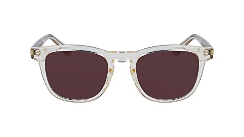 Calvin Klein Unisex Brown Lens Crystal Rectangular Sunglasses With 100% UV Protection